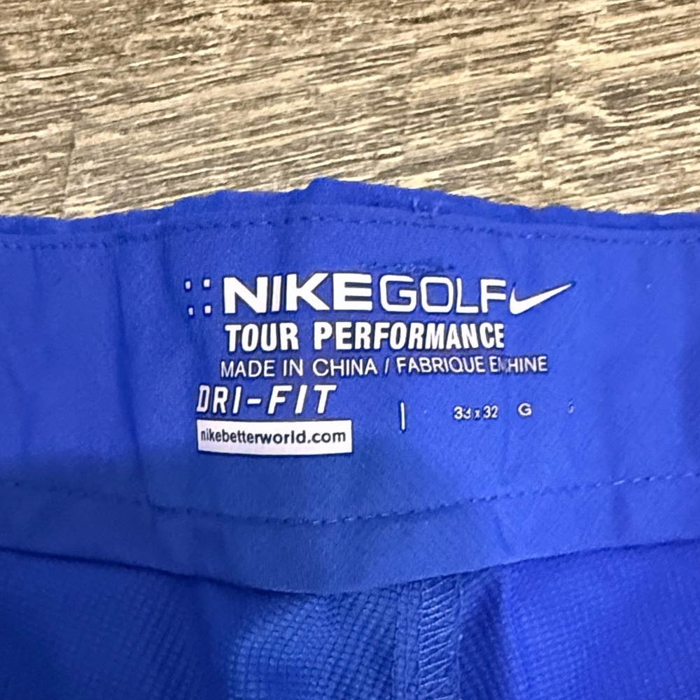 Nike Dri-Fit Royal Blue Men's Golf Pants - 33x32 - Picture 3 of 8